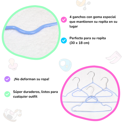 Toalla con Capucha & 4 Ganchos Antideslizantes